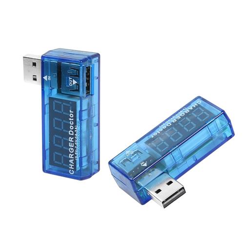 Multimètre numérique USB 2.0 - Testeur de puissance numérique USB - Moniteur de tension - Voltmètre - Ampèremètre portable -