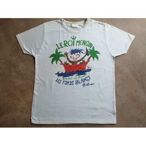 T-Shirt Bleu Le Roi Mongin Taille 2 Camaïeu