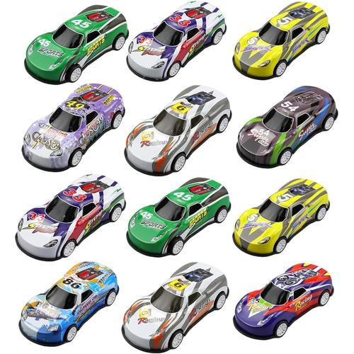 16 Pièce Petite Voiture Enfant Voiture Miniature En Métal Jouets Voitures Jouet De Course À Friction Jouet Cars À Tirer Mini Voiture