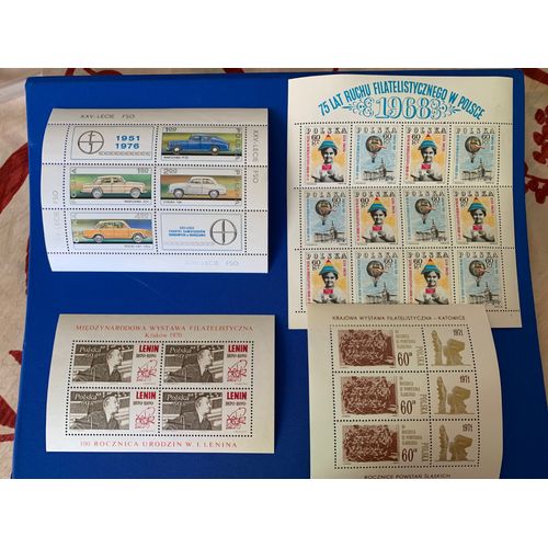 4 Blocs Feuillets Neufs ** Pologne Lot 8
