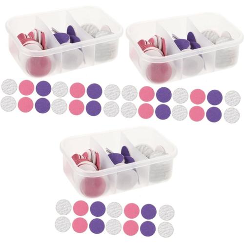 Comme Sur La Photo. Lot De 3 Comme Sur La Photo. Lot De 3 Lot De 216 Feuilles De Polissage Pour Ongles Outils De Pédicure Pour Les Pieds Disques De Retrait Des 