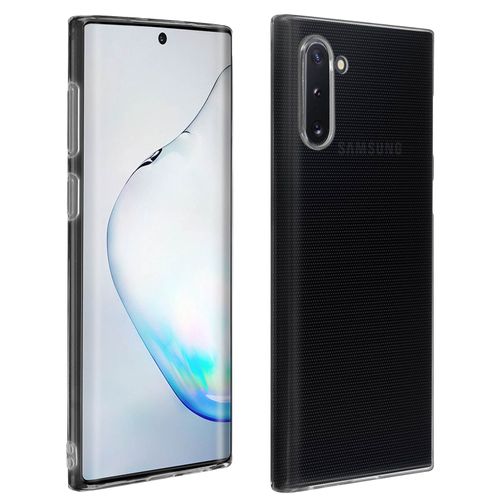 Coque Samsung Galaxy Note 10 Silicone Souple Et Film Verre Trempé 9h Transparent