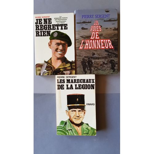 Pierre Sergent - Lot De 3 Livres