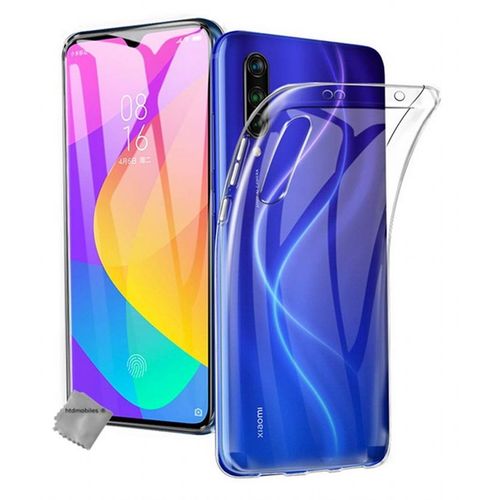 Housse Etui Coque Silicone Gel Fine Xiaomi Mi 9 Lite + Film Ecran - Transparent Tpu