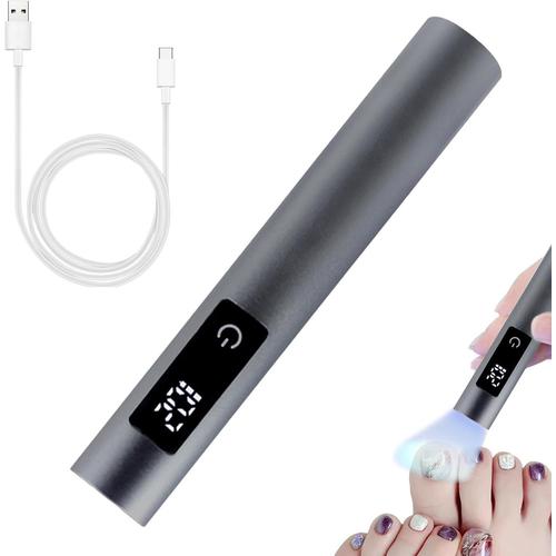 Gris Gris Stylo Lampe À Ongles Led,Stylo Lampe À Ongles Led Uv - Lampe Uv Pour Ongles En Gel, Lumière Led, Séchage Rapide, 