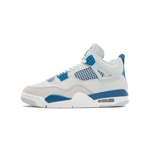 Baskets Nikee Airs Jordann 4 Retro Mid Military Blue Homme Taille-44