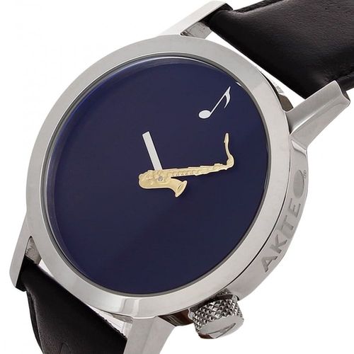 Montre Saxo Akteo Noire Et Chromée