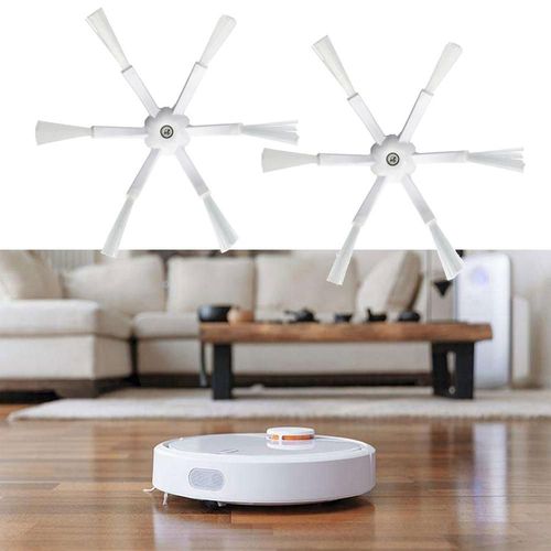 Moteur à brosse latérale 6 têtes de poils pour xiaomi 1 et 2 générations, pièces de rechange pour nettoyeur Roborock S50 S51, 2 pièces/ensemble May06102593