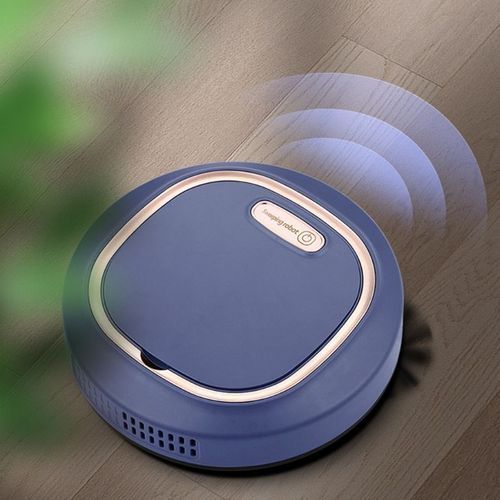 Mini aspirateur Robot silencieux avec chiffon de nettoyage/brosses, boîte à poussière, Rechargeable par USB pour grande pièce May06102378