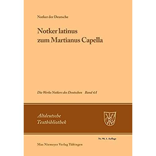 »Notker Latinus« Zum Martianus Capella