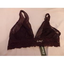 Soutien Gorge Bralette Triangle Taille L Prune Etam
