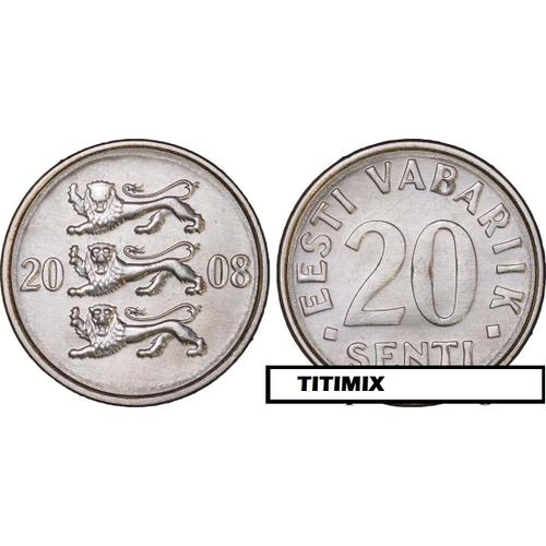 Pièce De Monnaie Estonie, 20 Senti 2008 Estonia