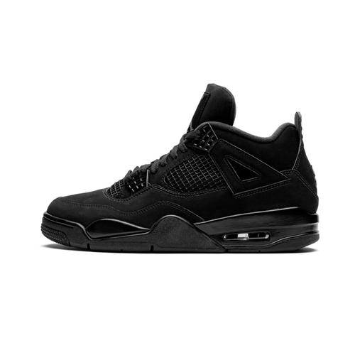 Baskets Nikee Airs Jordann 4 Retro Mid Black Cat 2020 Homme Taille-43