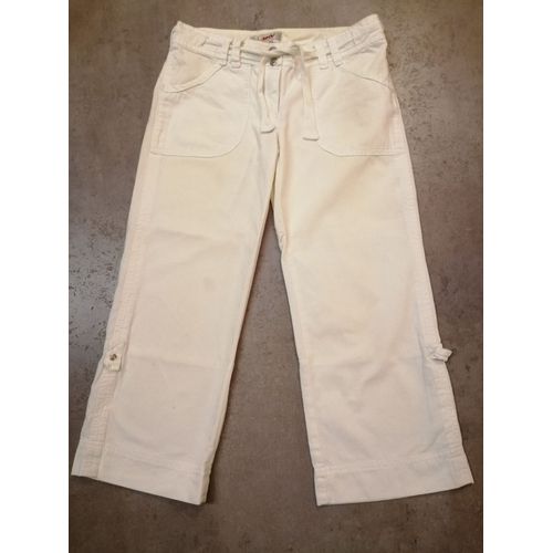 Pantacourt Taille 34 Blanc Jennyfer