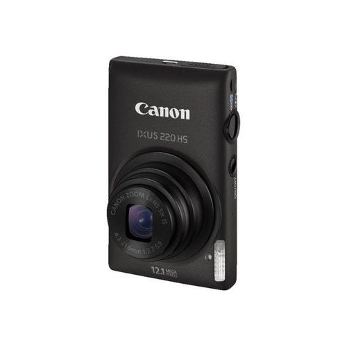 Appareil photo Compact Canon IXUS 220 HS Noir compact - 12.1 MP - 1080p - 5x zoom optique - noir