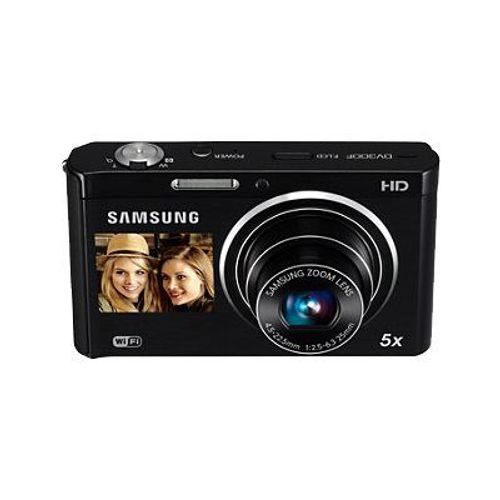 Samsung DualView DV300F - Appareil photo numérique - compact - 16.0 MP - 720 p - 5x zoom optique - Wi-Fi - noir