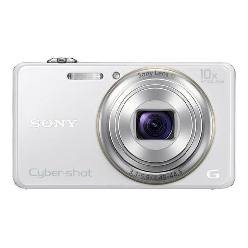 Appareil photo Compact Sony Cyber-shot DSC-WX100 BlancWX100 - Appareil photo numérique - compact - 18.2 MP - 10x zoom optique - blanc