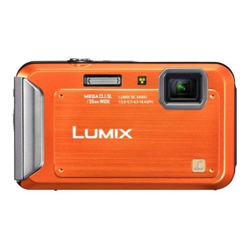 Panasonic Lumix DMC-FT20 - Appareil photo numérique - compact - 16.1 MP - 720 p - 4x zoom optique 70 Mo - sous-marin jusqu'à 5 m - orange