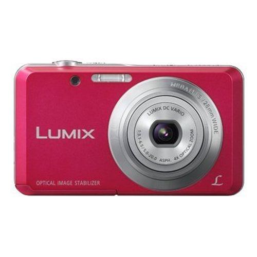 Appareil photo Compact Panasonic Lumix DMC-FS28 Rose Appareil photo numérique - compact - 14.1 MP - 720 p - 4x zoom optique 70 Mo - rose