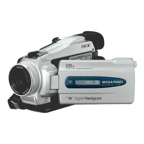 Sony Handycam DCR-TRV25E - Caméscope - 1.0 MP - 10x zoom optique - Carl Zeiss - Mini DV - noir, argent