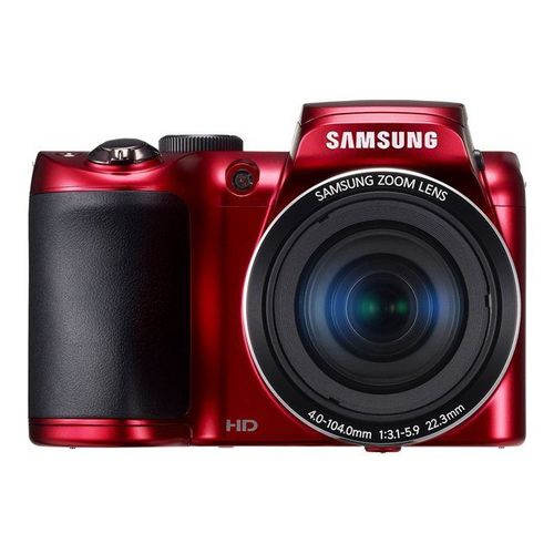 Appareil photo Compact Samsung WB100 Rouge compact - 16.2 MP - 720 p - 26x zoom optique - rouge