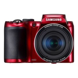 Appareil photo Compact Samsung WB100 Rouge compact - 16.2 MP - 720 p - 26x zoom optique - rouge