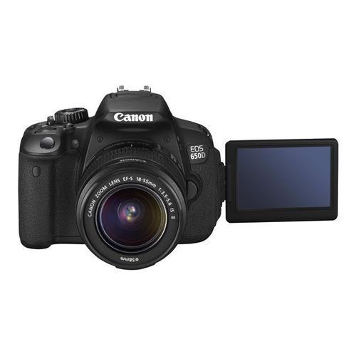 Appareil photo Reflex Canon EOS 650D + Objectif EF-S 18-135 mm Reflex - 18.0 MP - APS-C - 1080p / 30 pi/s - 7.5x zoom optique objectif EF-S 18-135 mm