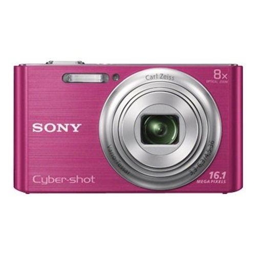 Sony Cyber-shot DSC-W730 - Appareil photo numérique - compact - 16.1 MP - 720 p - 8x zoom optique - Carl Zeiss - rose