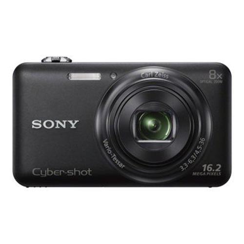 Sony Cyber-shot DSC-WX80 - Appareil photo numérique - compact - 16.2 MP - 8x zoom optique - Carl Zeiss - Wireless LAN - noir