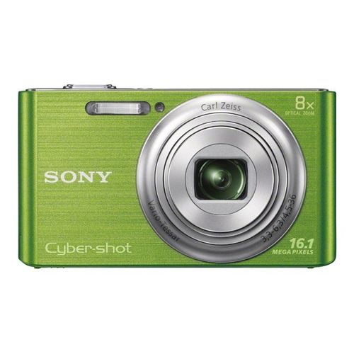 Appareil photo Compact Sony Cyber-shot DSC-W730 VertW730 - Appareil photo numérique - compact - 16.1 MP - 720 p - 8x zoom optique - Carl Zeiss - vert