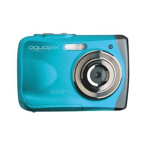 Appareil photo Compact Easypix Aquapix W1024 Splash Bleu compact - 10.0 MP / 16.0 MP (interpol?) - sous-marin jusqu'? 3 m - bleu iceberg