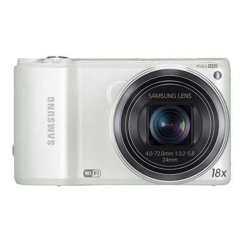 Appareil photo Compact Samsung SMART Camera WB250F Blanc compact - 14.2 MP - 1080p - 18x zoom optique - Wi-Fi - blanc