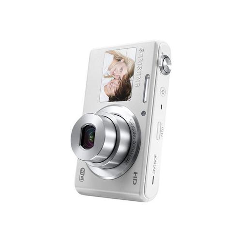 Samsung SMART Camera DV150F - Appareil photo numérique - compact - 16.2 MP - 720 p - 5x zoom optique - Wi-Fi - blanc