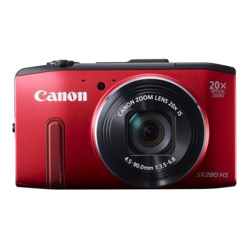 Appareil photo Compact Canon PowerShot SX280 HS Rouge compact - 12.1 MP - 20x zoom optique - Wi-Fi - rouge