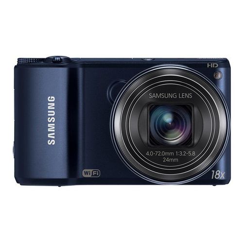 Appareil photo Compact Samsung SMART Camera WB200F Bleu compact - 14.2 MP - 720 p - 18x zoom optique - Wi-Fi - noir cobalt