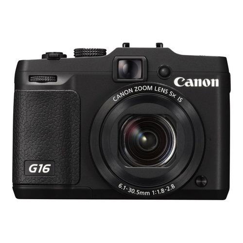Appareil photo Compact Canon PowerShot G16 Noir compact - 12.1 MP - 5x zoom optique - Wi-Fi - noir