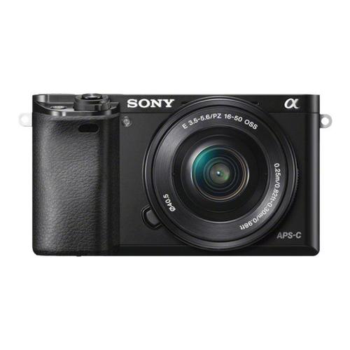 Sony a6000 ILCE-6000Y - Appareil photo numérique - sans miroir - 24.3 MP - APS-C - 3x zoom optique objectifs 16-50 mm et 55-210 mm - Wi-Fi, NFC - noir