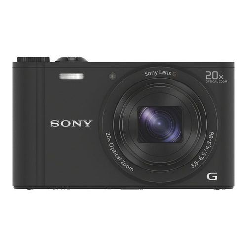 Appareil photo Compact Sony Cyber-shot DSC-WX350 NoirWX350 - Appareil photo numérique - compact - 18.2 MP - 20x zoom optique - Wi-Fi, NFC - noir