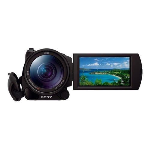 Sony Handycam FDR-AX100 - Caméscope - 4K - 20.9 MP - 12x zoom optique - Carl Zeiss - carte Flash - Wi-Fi, NFC - noir
