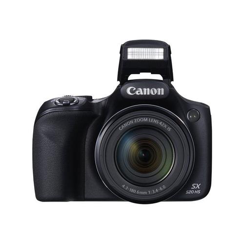 Canon PowerShot SX520 HS - Appareil photo numérique - compact - 16.0 MP - 1080p - 42x zoom optique - noir