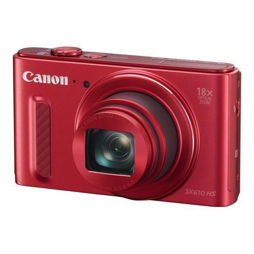 Appareil photo Compact Canon PowerShot SX610 HS Rouge compact - 20.2 MP - 1080p - 18x zoom optique - Wi-Fi, NFC - rouge