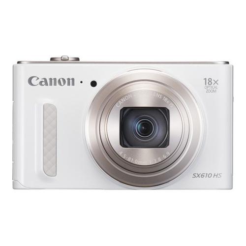 Canon PowerShot SX610 HS - Appareil photo numérique - compact - 20.2 MP - 1080p - 18x zoom optique - Wi-Fi, NFC - blanc