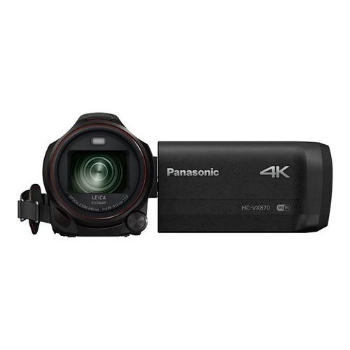 Panasonic HC-VX870 - Caméscope - 4K - 18.91 MP - 20x zoom optique - Leica - carte Flash - Wi-Fi, NFC - noir