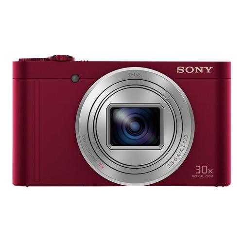 Appareil photo Compact Sony Cyber-shot DSC-WX500 RougeWX500 - Appareil photo numérique - compact - 18.2 MP - 30x zoom optique - ZEISS - Wireless LAN, NFC - rouge