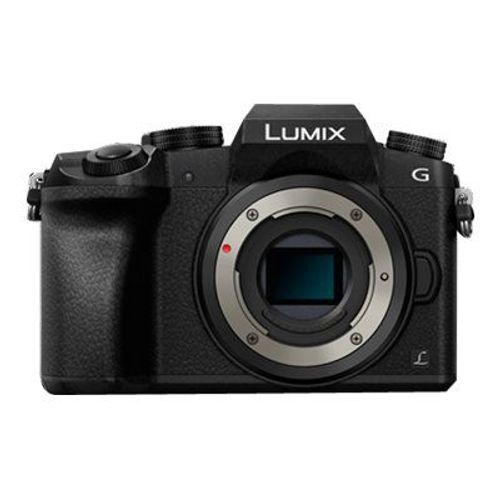 Appareil photo Système sans miroir Panasonic Lumix G DMC-G7 Appareil photo numérique - sans miroir - 16.0 MP - Quatre tiers - 4K / 30 pi/s - corps uniquement - Wi-Fi - noir