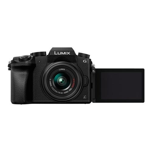 Appareil photo hybride Panasonic Lumix G DMC-G7K - 4K - Objectif 14-42 mm - Wi-Fi - noir