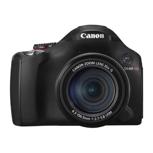Canon PowerShot SX40 HS - Appareil photo numérique - compact - 12.1 MP - 1080p / 24 pi/s - 35x zoom optique - noir