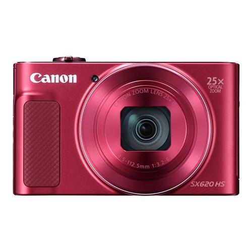Appareil photo Compact Canon PowerShot SX620 HS Rouge compact - 20.2 MP - 1080p / 30 pi/s - 25x zoom optique - Wi-Fi, NFC - rouge
