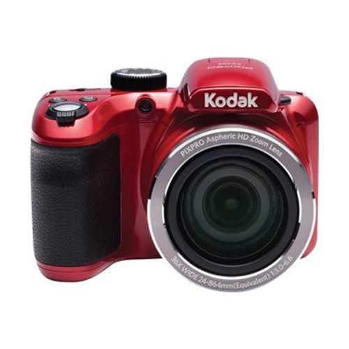 Appareil photo Compact Kodak PIXPRO Astro Zoom AZ365 Noir compact - 16.15 MP - 720 p / 30 pi/s - 36x zoom optique - rouge