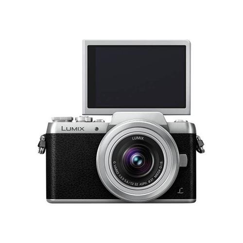 Appareil photo Système sans miroir Panasonic Lumix G DMC-GF7K Appareil photo numérique - sans miroir - 16.0 MP - Quatre tiers - 1080p / 60 pi/s - 2.6x zoom optique objectif 12-32 mm - Wi-Fi -...